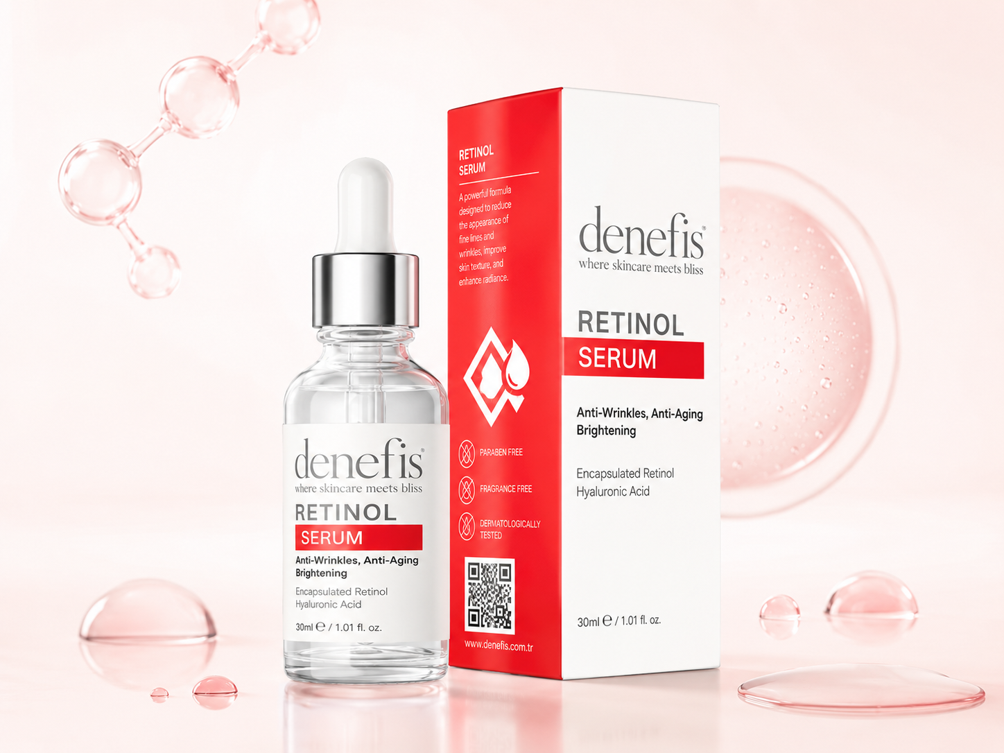 DENEFIS Retinol Anti-Wrinkle & Anti-Aging Brightening Serum 30 ml