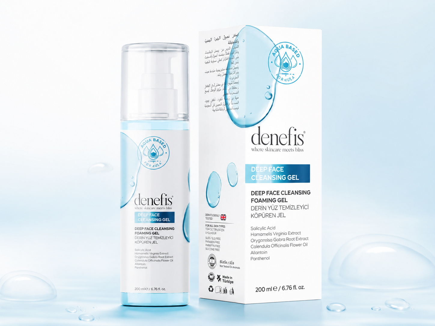 DENEFIS Anti-Acne and Black Spot Purifier Deep Cleaning Foaming Gel 200 ml