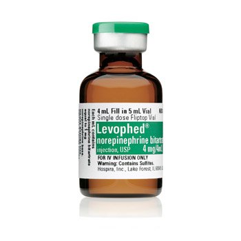 Norepinephrine 8 mg/4 mL Ampoule (2 mg/mL)
