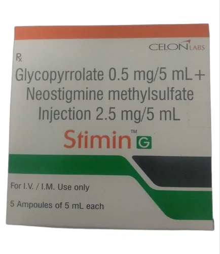 Neostigmine 2.5 mg + Glycopyrrolate 0.5 mg/mL Ampoule