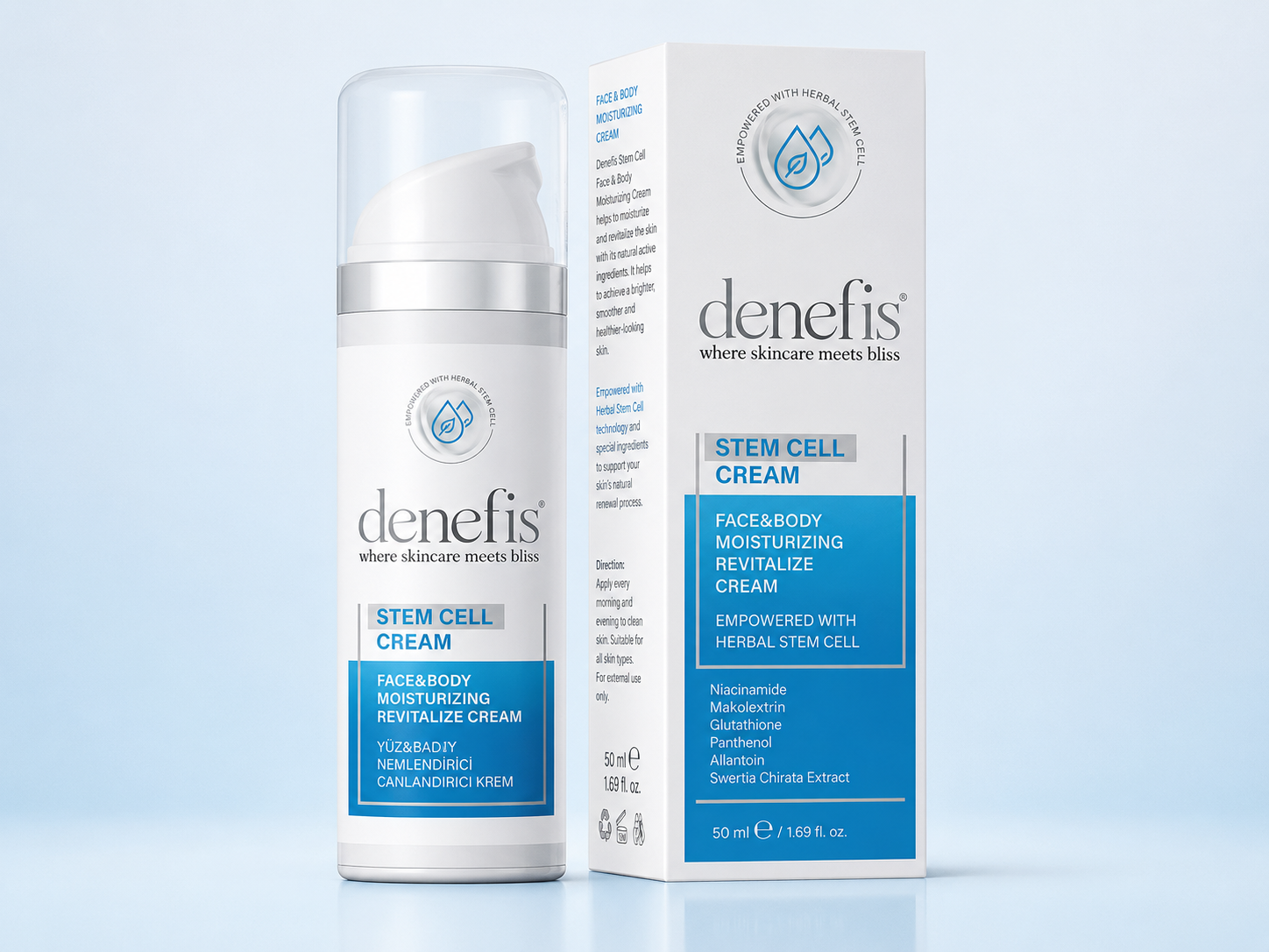 DENEFIS Stem Cell Face & Body Moisturizing Revitalize Cream 50 ml