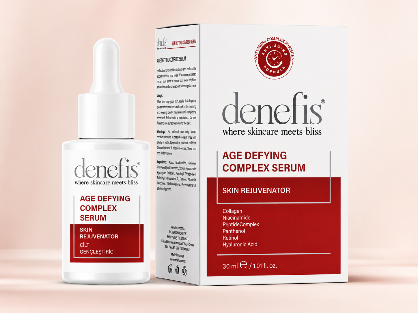 DENEFIS Premium Stem Cell Age Defying Complex Serum with Peptides 30 ml